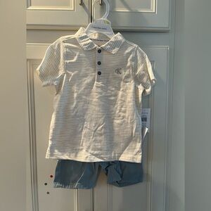 Boys Size 4T Calvin Klein 2 Piece Set New